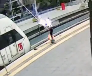 Train Cleaner Zapped By 25,000 Volts