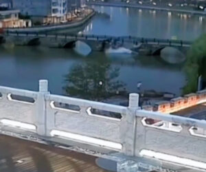 Ancient Bridge Collapse Dumps Two In River