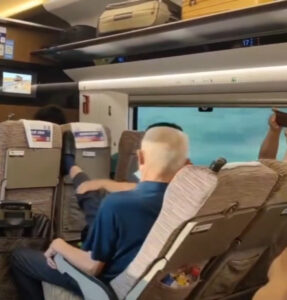 Read more about the article Grey-Haired Pensioner Kicks Seat Of Man In Front To Stop Him Reclining