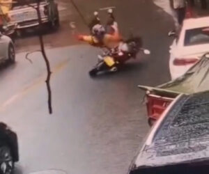 Biker Choked By Low-Slung Cable