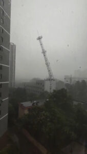 Read more about the article Huge Tower Is Toppled By Storm In China