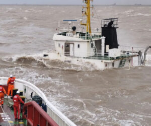 Rescuers Save 25 Crew Members From Two Sinking Ships Amid Storm