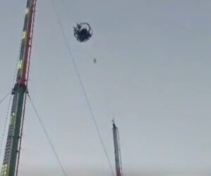 Couple Narrowly Escape Death As Amusement Ride’s Rope Snaps In Two