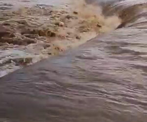 Moment Auto-Rickshaw Is Swept Away By Floodwaters