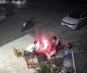 Dinner Buddies Injured As Open Barbecue Suddenly Explodes