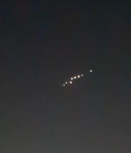 Read more about the article Chain Of Lights Spotted In The Night Sky Baffle Residents