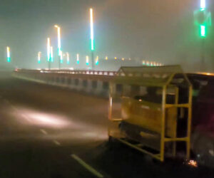 Moment Motorist Brazenly Drags Delhi Police Barricade Down Motorway