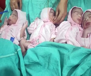Woman Who Prayed For More Children Gives Birth To Quadruplets