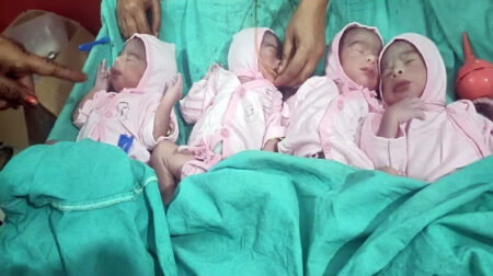 Read more about the article Woman Who Prayed For More Children Gives Birth To Quadruplets
