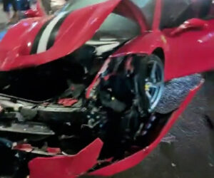 Videos Shows GBP-200,000 Ferrari Get Smashed Into Pieces After Devastating Car Crash