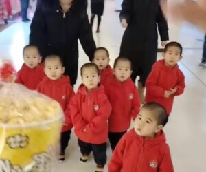 Shoppers At Mall Wowed By Seven Identical Brothers