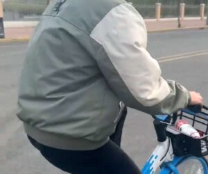 Student Rushes To University On Bike Without A Saddle