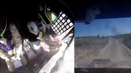 Read more about the article Rally Driver Tries To Carry On Despite Steering Wheel Repeatedly Coming Off